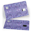 Purple Textured Triangle Pattern - Premium Protective Decal Skin-Kit for the Apple Credit Card