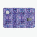 Purple Textured Triangle Pattern - Premium Protective Decal Skin-Kit for the Apple Credit Card