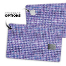 Purple Textured Triangle Pattern - Premium Protective Decal Skin-Kit for the Apple Credit Card