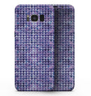 Purple Textured Triangle Pattern - Samsung Galaxy S8 Full-Body Skin Kit