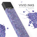 Purple Textured Triangle Pattern - Premium Decal Protective Skin-Wrap Sticker compatible with the Juul Labs vaping device