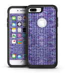Purple Textured Triangle Pattern - iPhone 7 or 7 Plus Commuter Case Skin Kit