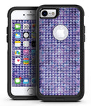 Purple Textured Triangle Pattern - iPhone 7 or 7 Plus Commuter Case Skin Kit