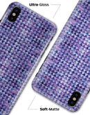 Purple Textured Triangle Pattern - iPhone X Clipit Case