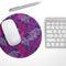 Purple Tropical// WaterProof Rubber Foam Backed Anti-Slip Mouse Pad for Home Work Office or Gaming Computer Desk