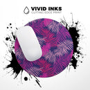 Purple Tropical// WaterProof Rubber Foam Backed Anti-Slip Mouse Pad for Home Work Office or Gaming Computer Desk