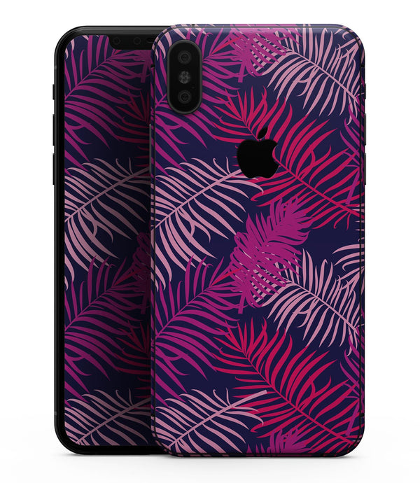 Purple Tropical - iPhone XS MAX, XS/X, 8/8+, 7/7+, 5/5S/SE Skin-Kit (All iPhones Available)