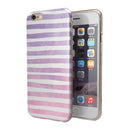 Purple WaterColor Ombre Stripes iPhone 6/6s or 6/6s Plus 2-Piece Hybrid INK-Fuzed Case