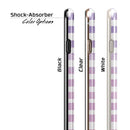 Purple WaterColor Ombre Stripes iPhone 6/6s or 6/6s Plus 2-Piece Hybrid INK-Fuzed Case