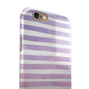 Purple WaterColor Ombre Stripes iPhone 6/6s or 6/6s Plus 2-Piece Hybrid INK-Fuzed Case