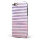Purple WaterColor Ombre Stripes iPhone 6/6s or 6/6s Plus 2-Piece Hybrid INK-Fuzed Case