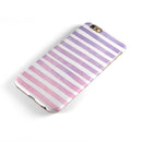 Purple WaterColor Ombre Stripes iPhone 6/6s or 6/6s Plus 2-Piece Hybrid INK-Fuzed Case
