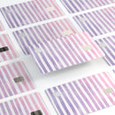Purple WaterColor Ombre Stripes - Premium Protective Decal Skin-Kit for the Apple Credit Card