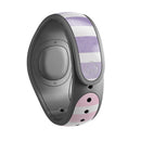 Purple WaterColor Ombre Stripes - Decal Skin Wrap Kit for the Disney Magic Band