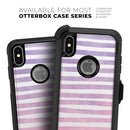 Purple WaterColor Ombre Stripes - Skin Kit for the iPhone OtterBox Cases