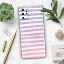 Purple WaterColor Ombre Stripes - Premium Vinyl Skin Decal for Samsung Galaxy S25 Ultra, S24, S23, S22 & All Galaxy S Models