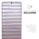 Purple WaterColor Ombre Stripes - Premium Vinyl Skin Decal for Samsung Galaxy S25 Ultra, S24, S23, S22 & All Galaxy S Models