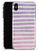 Purple WaterColor Ombre Stripes - iPhone X Clipit Case