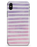 Purple WaterColor Ombre Stripes - iPhone X Clipit Case