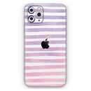 Purple WaterColor Ombre Stripes - Vinyl Skin Wrap for iPhone 17 Pro Max, 17 Pro, 17 Air, 17, 16 & All Models — Soft Matte or Ultra Gloss
