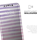 Purple WaterColor Ombre Stripes - Vinyl Skin Wrap for iPhone 17 Pro Max, 17 Pro, 17 Air, 17, 16 & All Models — Soft Matte or Ultra Gloss