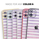 Purple WaterColor Ombre Stripes - Vinyl Skin Wrap for iPhone 17 Pro Max, 17 Pro, 17 Air, 17, 16 & All Models — Soft Matte or Ultra Gloss