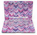 Purple Watercolor Chevron Pattern - MacBook Air Skin Kit