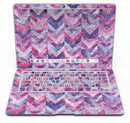 Purple Watercolor Chevron Pattern - MacBook Air Skin Kit