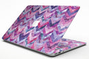 Purple Watercolor Chevron Pattern - MacBook Air Skin Kit