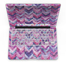 Purple Watercolor Chevron Pattern - MacBook Pro with Retina Display Full-Coverage Skin Kit