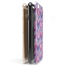 Purple Watercolor Chevron Pattern iPhone 6/6s or 6/6s Plus 2-Piece Hybrid INK-Fuzed Case