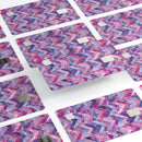 Purple Watercolor Chevron Pattern - Premium Protective Decal Skin-Kit for the Apple Credit Card