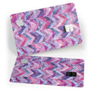Purple Watercolor Chevron Pattern - Premium Protective Decal Skin-Kit for the Apple Credit Card