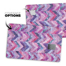 Purple Watercolor Chevron Pattern - Premium Protective Decal Skin-Kit for the Apple Credit Card