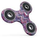 Purple Watercolor Chevron Pattern Full-Body Fidget Spinner Skin-Kit