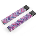 Purple Watercolor Chevron Pattern - Premium Decal Protective Skin-Wrap Sticker compatible with the Juul Labs vaping device