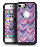 Purple Watercolor Chevron Pattern - iPhone 7 or 8 OtterBox Case & Skin Kits