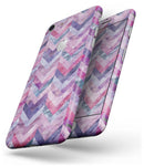 Purple Watercolor Chevron Pattern - Skin-kit for the iPhone 8 or 8 Plus