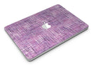 Purple Watercolor Cross Hatch - MacBook Air Skin Kit