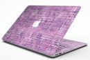 Purple Watercolor Cross Hatch - MacBook Air Skin Kit