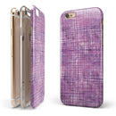 Purple Watercolor Cross Hatch iPhone 6/6s or 6/6s Plus 2-Piece Hybrid INK-Fuzed Case