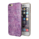 Purple Watercolor Cross Hatch iPhone 6/6s or 6/6s Plus 2-Piece Hybrid INK-Fuzed Case