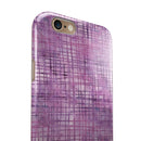 Purple Watercolor Cross Hatch iPhone 6/6s or 6/6s Plus 2-Piece Hybrid INK-Fuzed Case