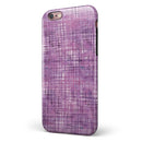 Purple Watercolor Cross Hatch iPhone 6/6s or 6/6s Plus 2-Piece Hybrid INK-Fuzed Case