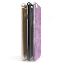 Purple Watercolor Cross Hatch iPhone 6/6s or 6/6s Plus 2-Piece Hybrid INK-Fuzed Case