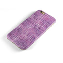Purple Watercolor Cross Hatch iPhone 6/6s or 6/6s Plus 2-Piece Hybrid INK-Fuzed Case