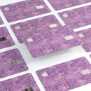 Purple Watercolor Cross Hatch - Premium Protective Decal Skin-Kit for the Apple Credit Card