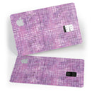 Purple Watercolor Cross Hatch - Premium Protective Decal Skin-Kit for the Apple Credit Card