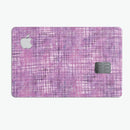 Purple Watercolor Cross Hatch - Premium Protective Decal Skin-Kit for the Apple Credit Card