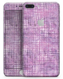 Purple Watercolor Cross Hatch - Skin-kit for the iPhone 8 or 8 Plus